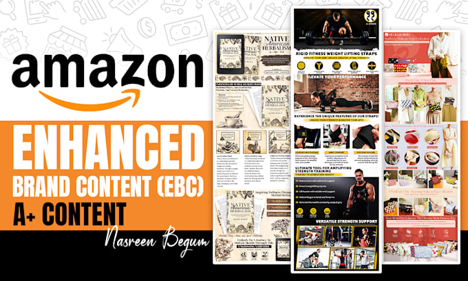 Gig Preview - Create amazon a plus content or enhanced brand content ebc that converts