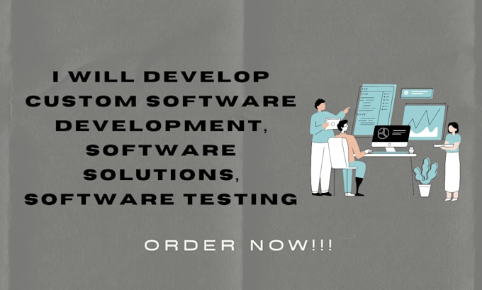 Gig Preview - Develop custom software development, software solutions, software testing