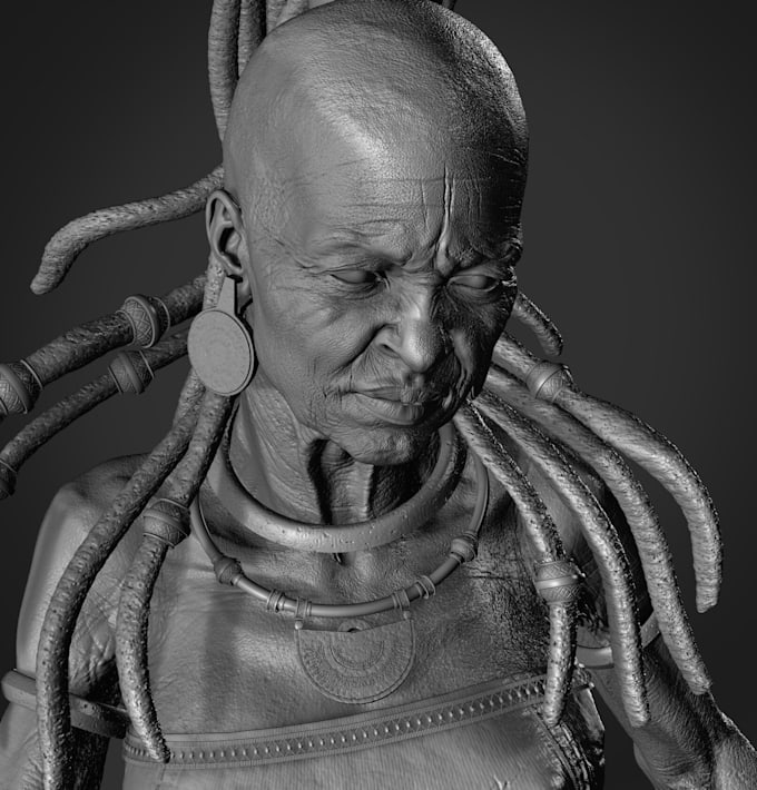 Gig Preview - Sculpt and texture 3d character 3d bust model 3d creature for printing