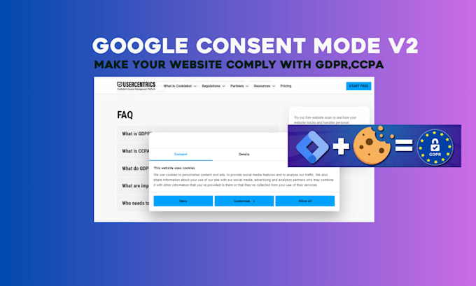 Gig Preview - Setup google consent mode v2 banner