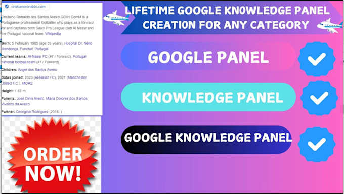 Gig Preview - Create google knowledge panel for personal, brand or company