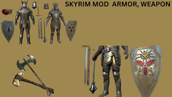 Bestseller - create your skyim game for clothing, armor, weapon, assets