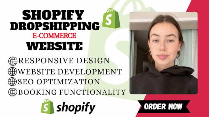 Gig Preview - Create high converting shopify dropshipping ecommerce store