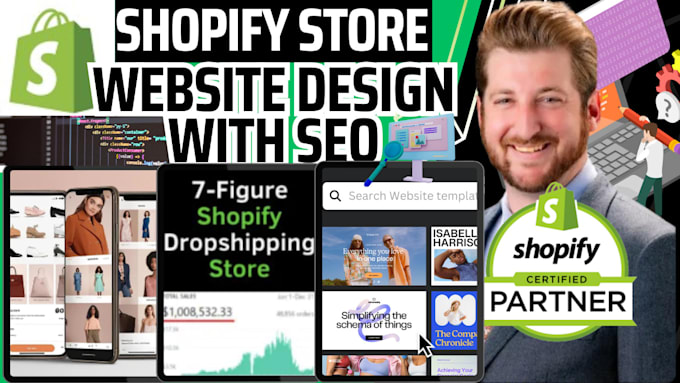 Gig Preview - Build shopify 7 figure dropshipping store, shopify one product store design