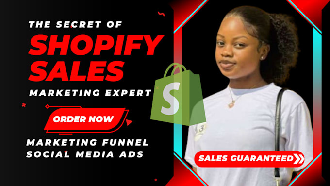 Gig Preview - Boost shopify sales with shopify marketing shopify promotion ecommerce marketing