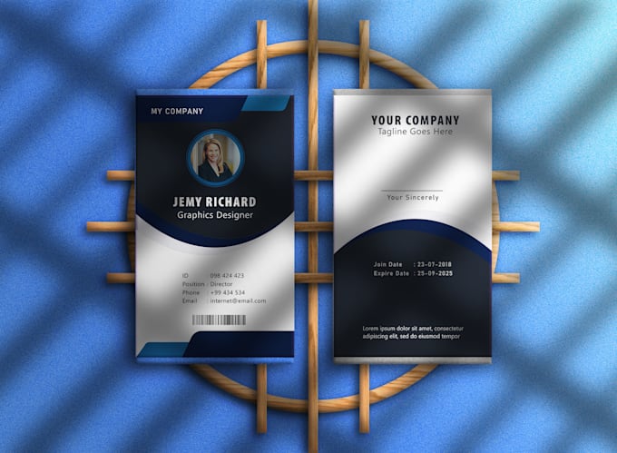 Gig Preview - Design unique id card, business or visiting card