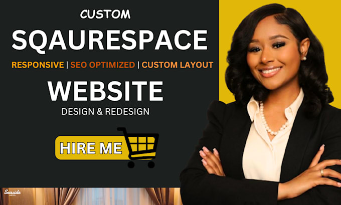 Gig Preview - Squarespace website design or squarespace website redesign