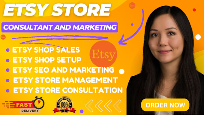 Gig Preview - Do etsy shop SEO marketing etsy management and etsy sales listing consultation