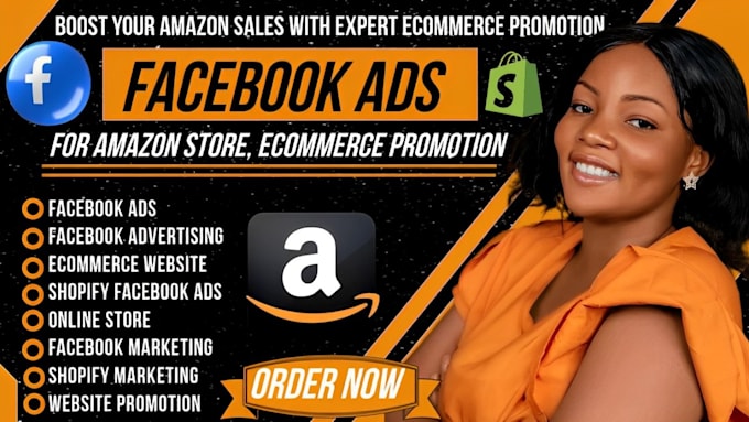 Gig Preview - Fix, edit and setup profitable facebook ads for amazon store, ecommerce website