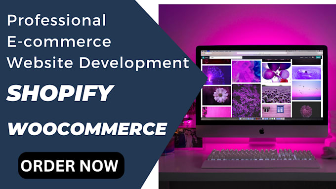 Gig Preview - Do professional ecommerce website design, shopify, woo commerce and more