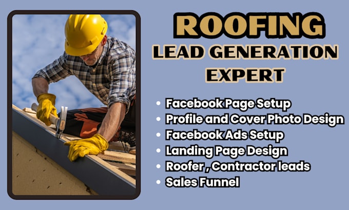 Gig Preview - Fresh roofing leads roofer leads roofing facebook ads campaign roofing google ad