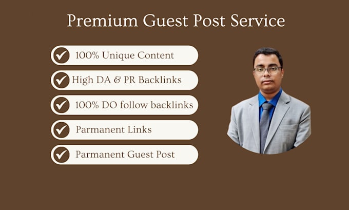 Gig Preview - Do authority guest posting service