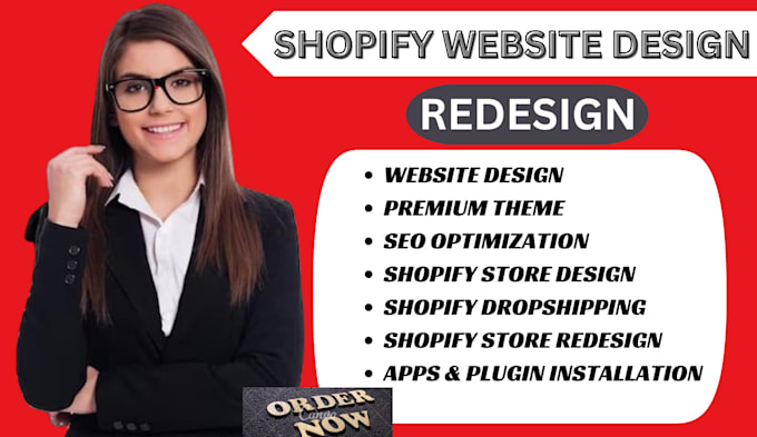 Gig Preview - Do shopify store revamp,  redesign shopify website set up shopify store design