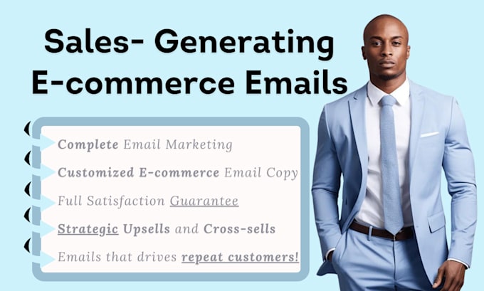 Gig Preview - Write sales generating ecommerce emails to drive repeat customers for your brand