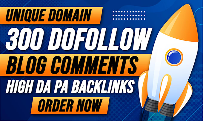 Bestseller - do 300 blogcomments high da DR SEO backlinks