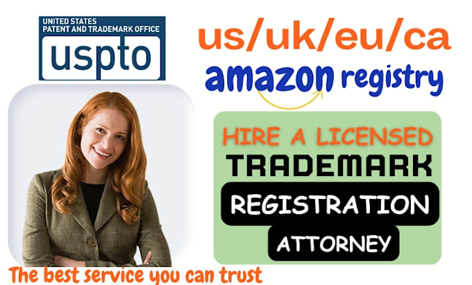 Bestseller - do US trademark registration attorney, patent check, amazon brand at uspto