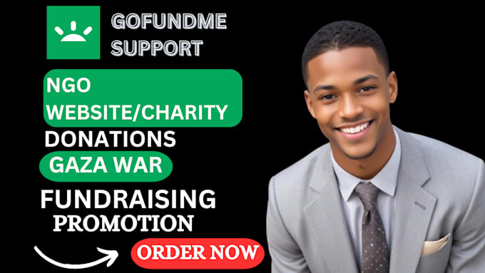 Gig Preview - Do usa, ukraine, gaza, kenya causes ngo website charity crowdfunding promotion