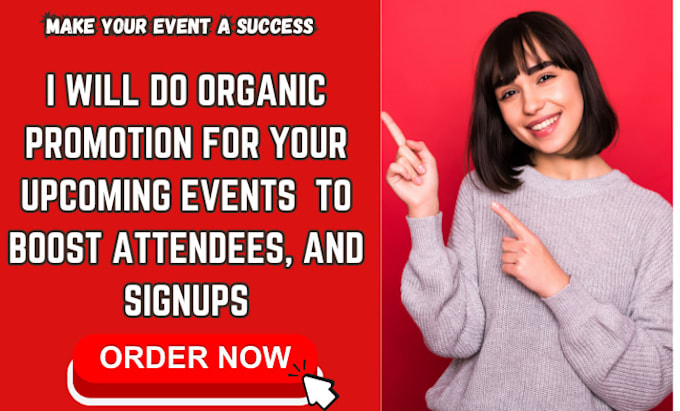 Gig Preview - Do organic promotion for your upcoming events to boost attendees and signups