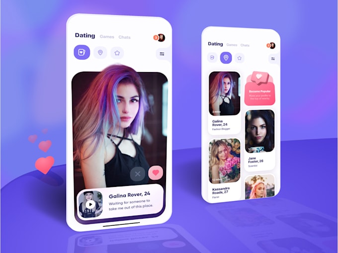 Gig Preview - Develop dating app like tinder hinge and bumble clone android ios