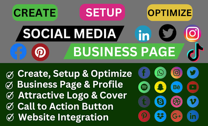 Gig Preview - Perfectly create setup and optimize all social media accounts, set business page