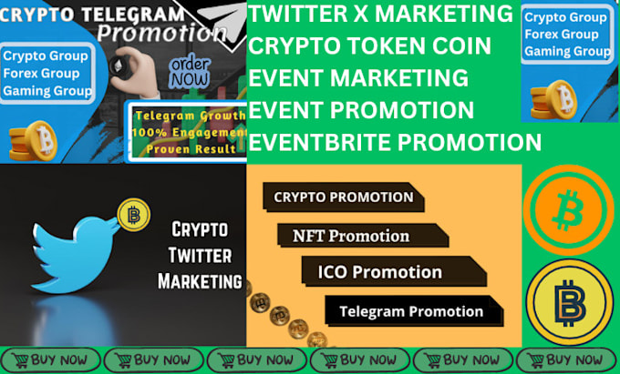 Gig Preview - Do twitter x marketing bitcoin marketing website promotion event promotion