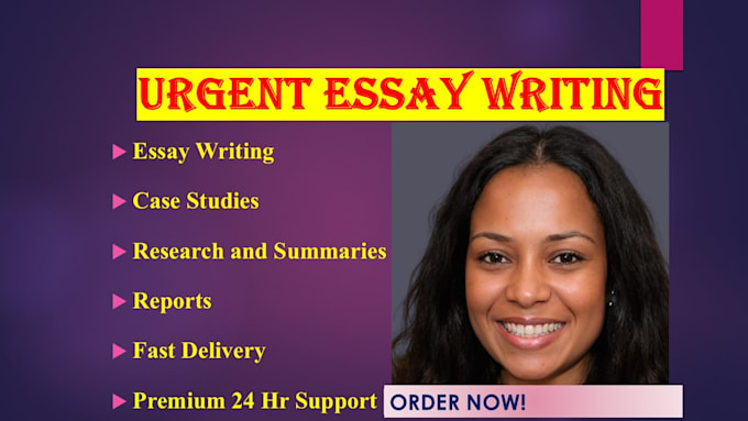 Gig Preview - Do urgent essay writing as an essay writer