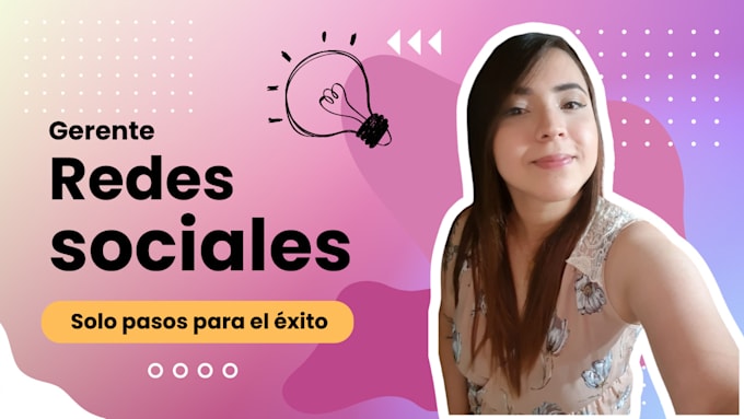 Gig Preview - Seré tu gerente en redes sociales y optimizare tu cuenta