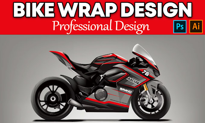 Gig Preview - Do professional motorcycle wrap, street bike wrap design