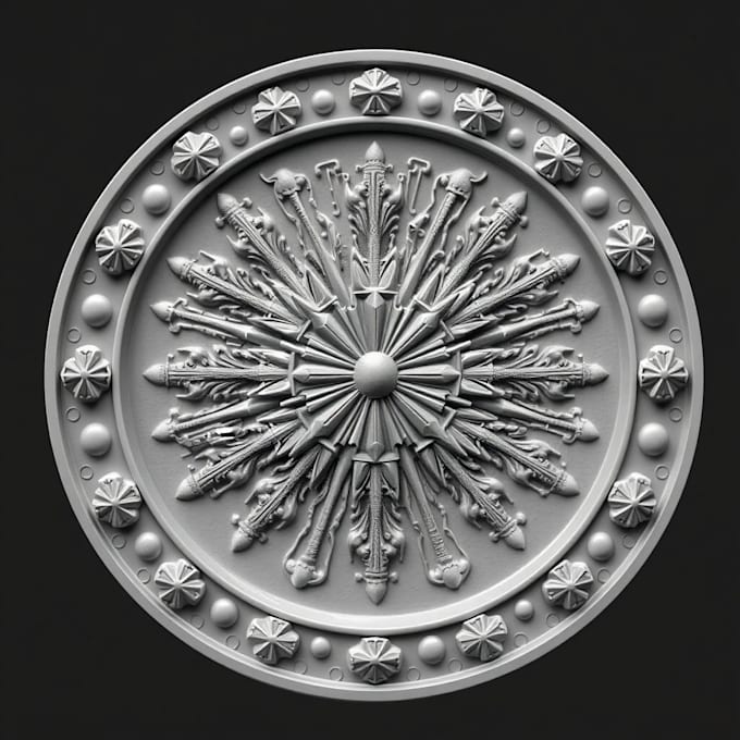 Bestseller - sculpt 3d coin model nft coin design 3d bas relief,  burst