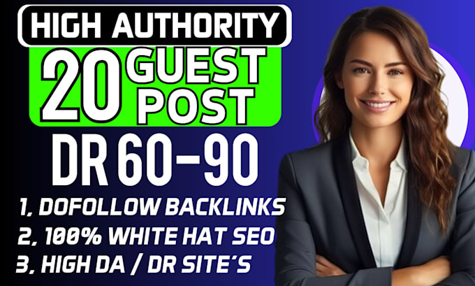 Gig Preview - Write and publish guest post backlink on high quality guest posting site