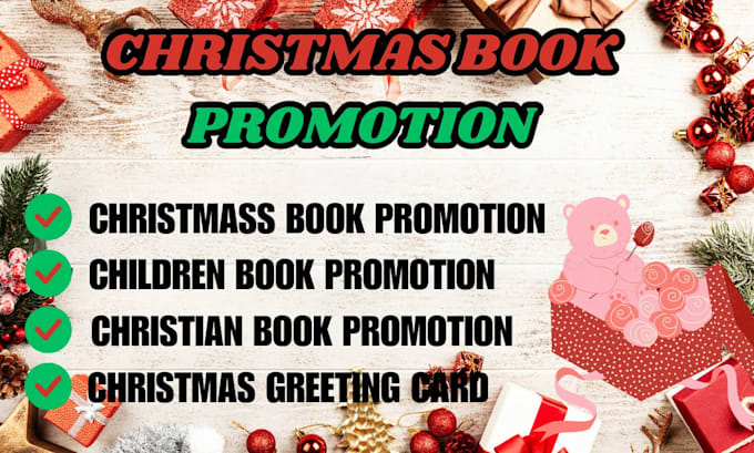 Gig Preview - Organic book promotion, children book promo, christmas book, book marketing