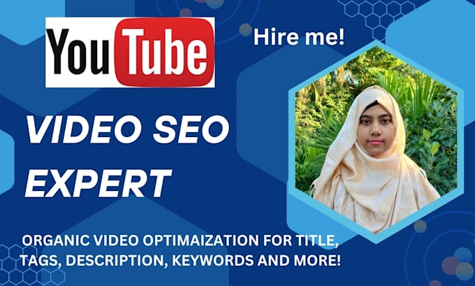 Gig Preview - Do best youtube video SEO expert optimization and channel growth manager