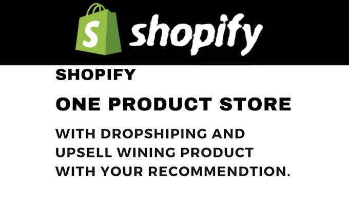 Gig Preview - Create a high converting one product shopify store with seo optimization