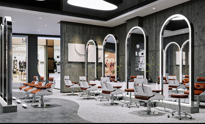 Gig Preview - Do 3d cgi spa, skincare, hair salon, beauty salon design with 3d renderings