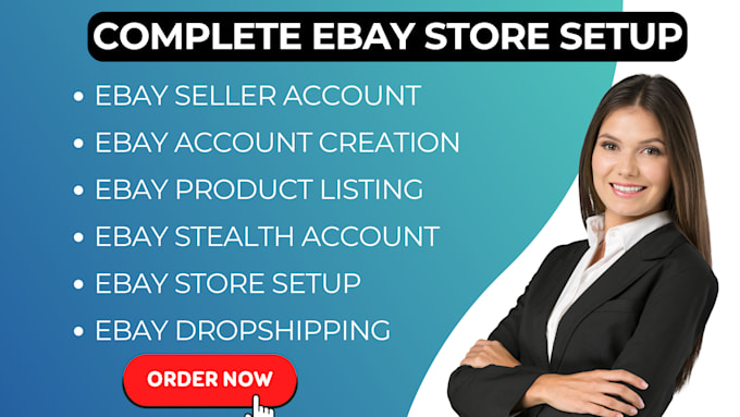 Gig Preview - Create an approved ebay seller account ebay account creation ebay stealth setup