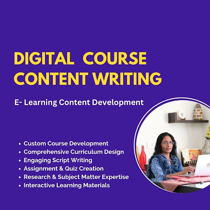 Gig Preview - Create engaging digital course content for your courses