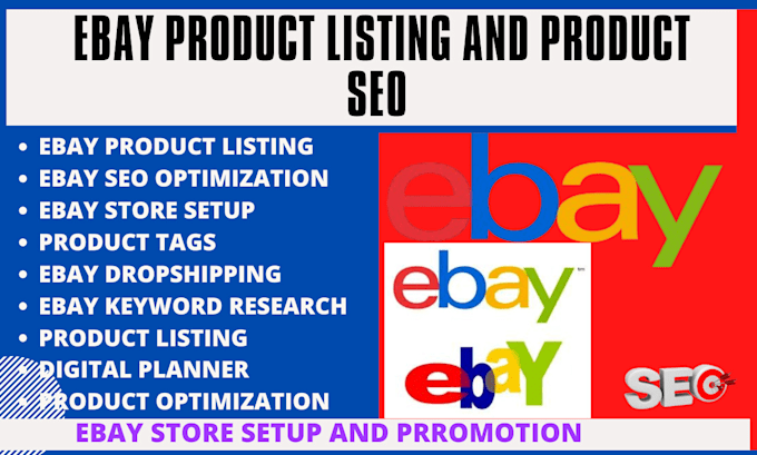 Gig Preview - Ebay listing product research, ebay lister, poshmark, mercari, ebay dropshipping