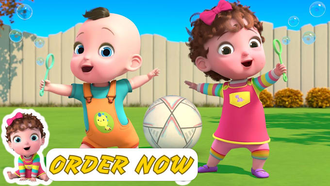 Gig Preview - Do custom 3d animation, 2d animation cartoon music videos, nursery kids rhymes