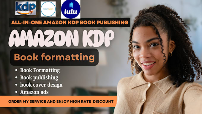 Gig Preview - Do amazon KDP ebook, book formatting, book layouts, amazon KDP book publishing