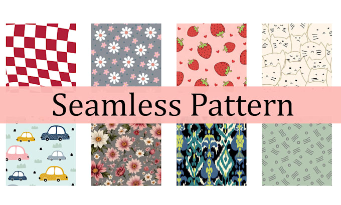 Gig Preview - Design seamless repeat patterns for textile prints