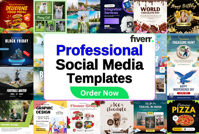 Gig Preview - Design canva templates for social media post