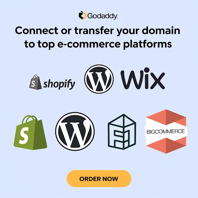 Bestseller - connect or transfer wordpress godaddy domain to shopify, wix, big commerce