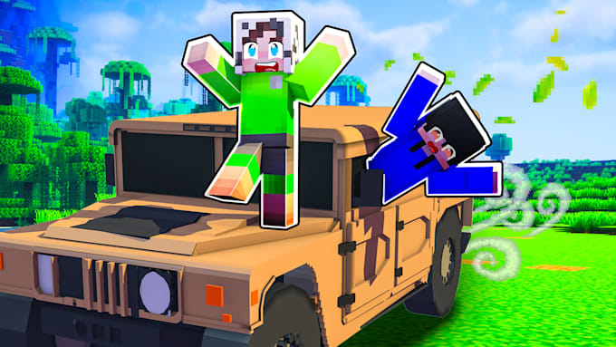 Gig Preview - Make the best thumbnail for your minecraft video