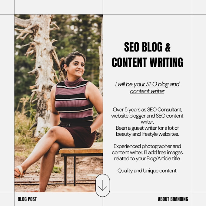 Gig Preview - Write amazing SEO posts with free images for your blog