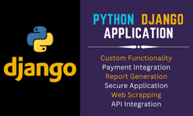 Gig Preview - Professional python django developer custom web apps and apis