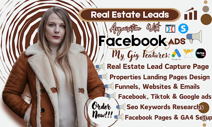 Gig Preview - Do real estate facebook ads, home buyers, lead generation for online sales leads