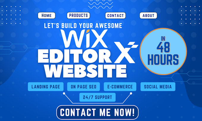 Gig Preview - Design awesome wix website with editor x in 48 hours wix website redesign