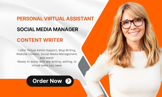 Gig Preview - Be your virtual assistant,social media manager