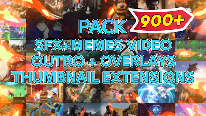 Gig Preview - Sound effects, outros, and overlays for montages in pack