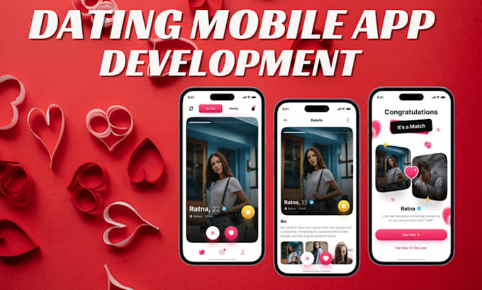 Bestseller - develop custom dating app, video chat app, social app like tinder, hinge, bumble